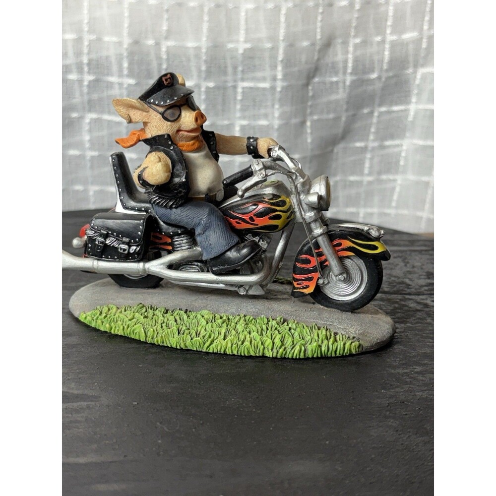 Road Hog’s "Hog Wild" Biker Motorcycle Collection Figurine Biker No. 12448A